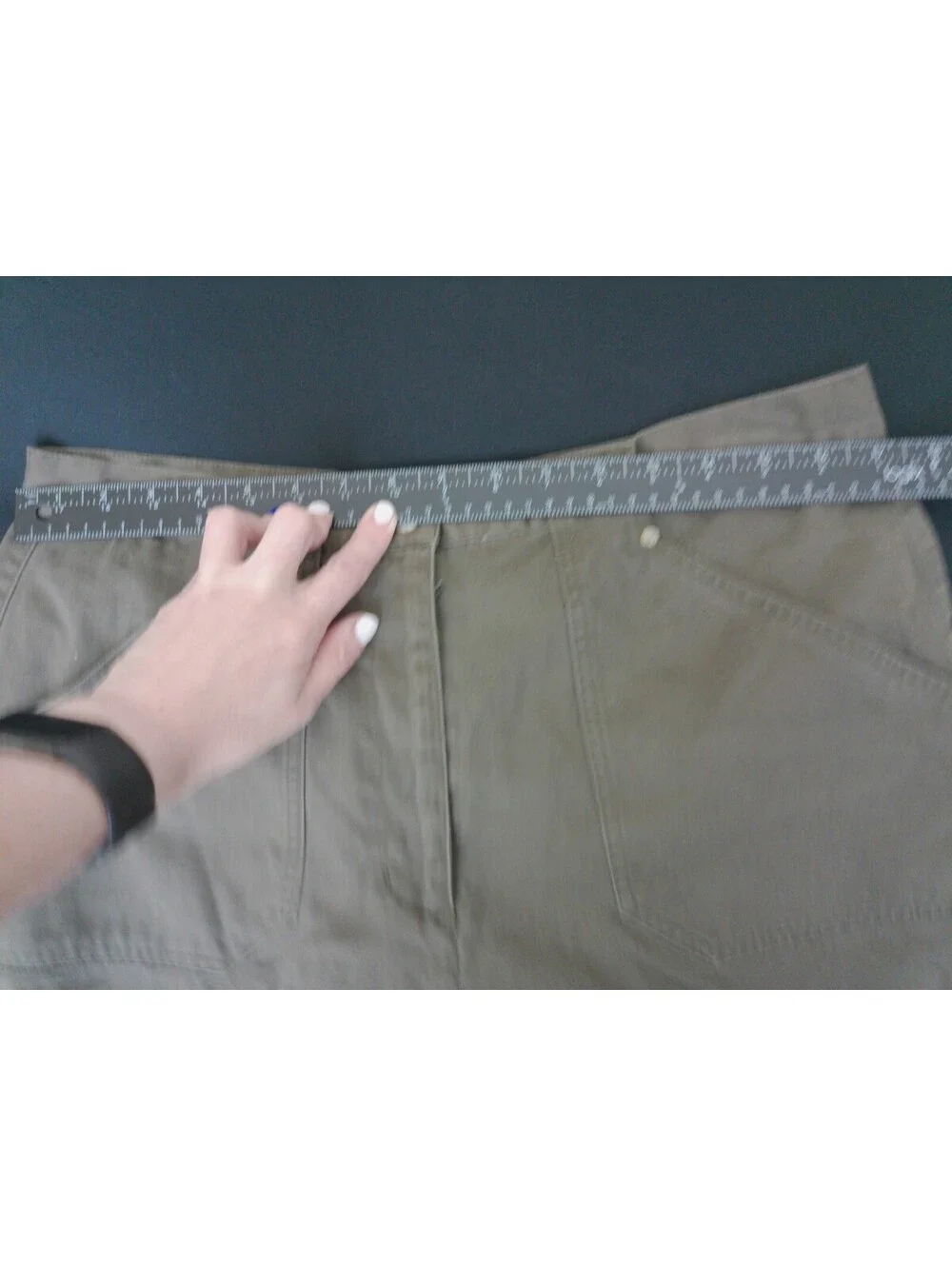 Bill Blass Jeans Womens Shorts Size 16 Olive Green Y2K High Rise Cotton Costal